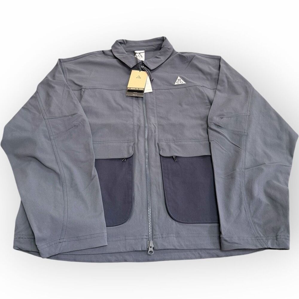 Nike ACG "Smith Summit" UV Blue Navy Jacket Mens size Medium HV0598-437 New - Picture 2 of 11